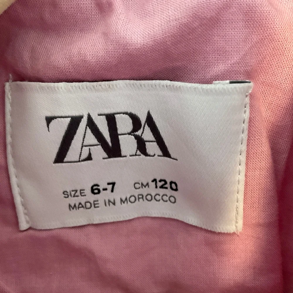 Zara Skirt Suit Set Girls 4-5 Pink Excellent Wool Blend Preppy Classic